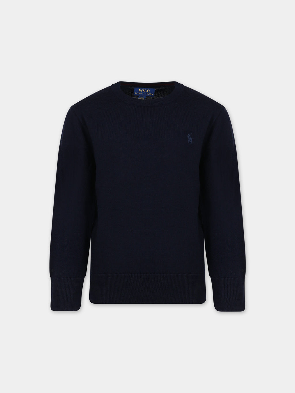 Blue sweater for boy with pony